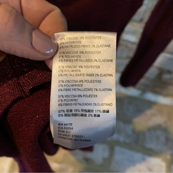 Free People | Wildest Dreams Mini Sweater Dress in Wine - Picture 12 of 16